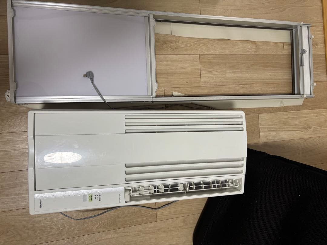 コロナ 窓用エアコン21年製 CW-F1621BK 延長枠付き