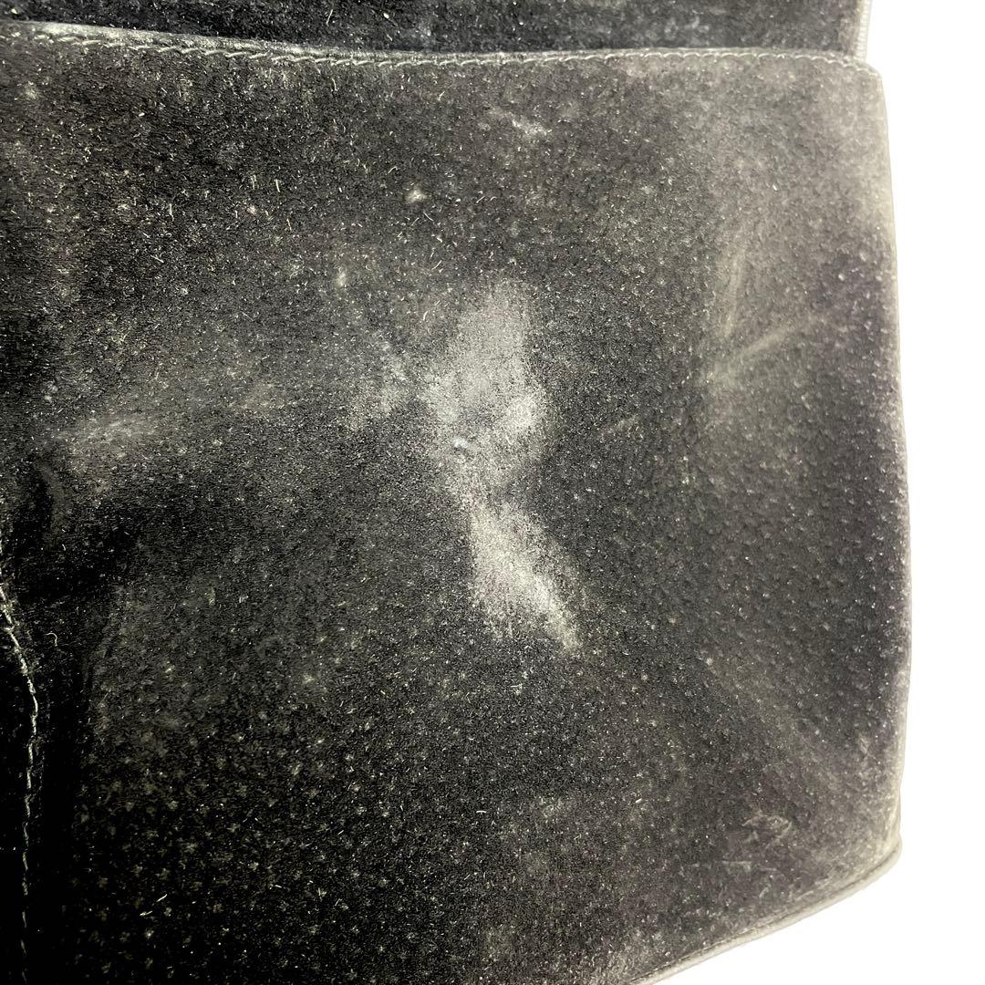 グッチ ハンドバッグ バンブー スエード ビジネス 黒 FM646