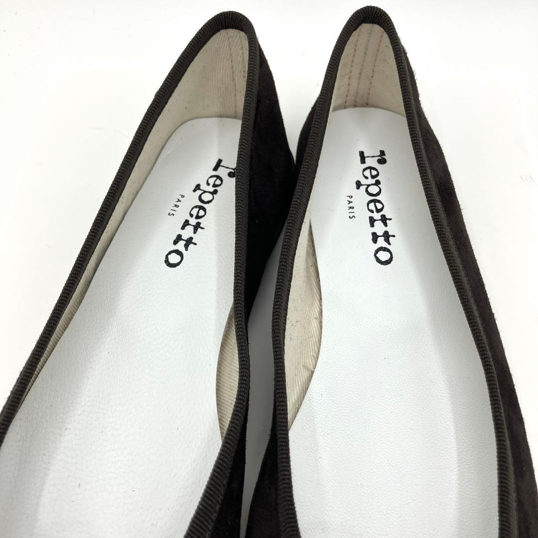 レペット　フラット　パンプス　サンドリオン　23cm スエード　リボン