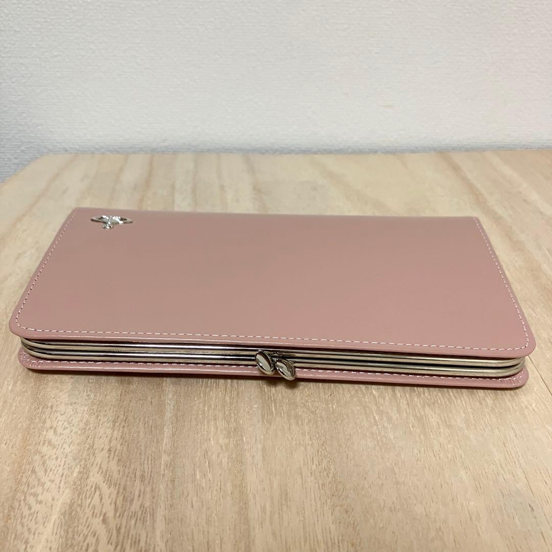 訳あり極美品✨Vivienne Westwood✨がま口長財布✨ピンク