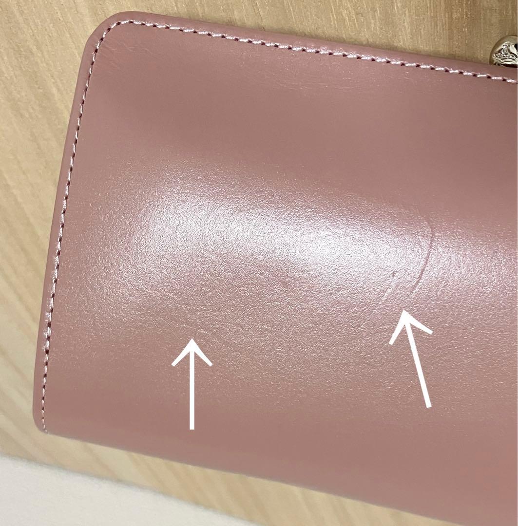 訳あり極美品✨Vivienne Westwood✨がま口長財布✨ピンク