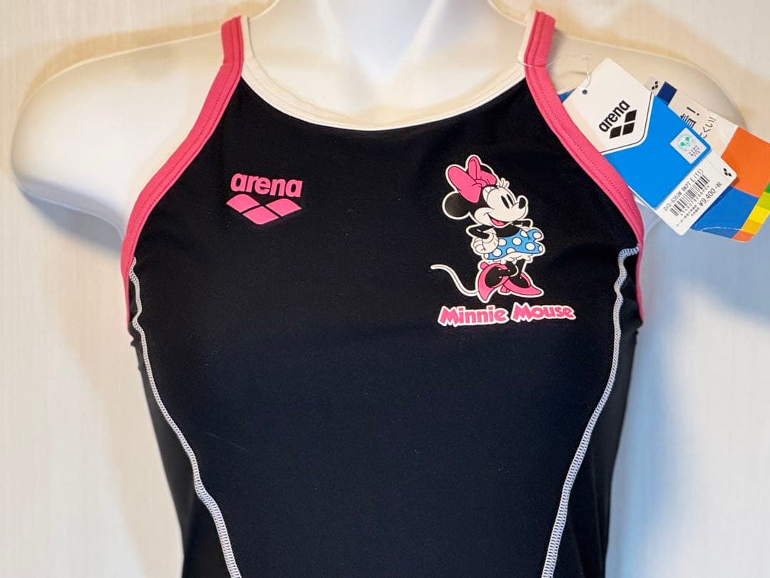 arena ×ディズニー長持ちタフスーツ競泳水着DIS-6353W L BKPT