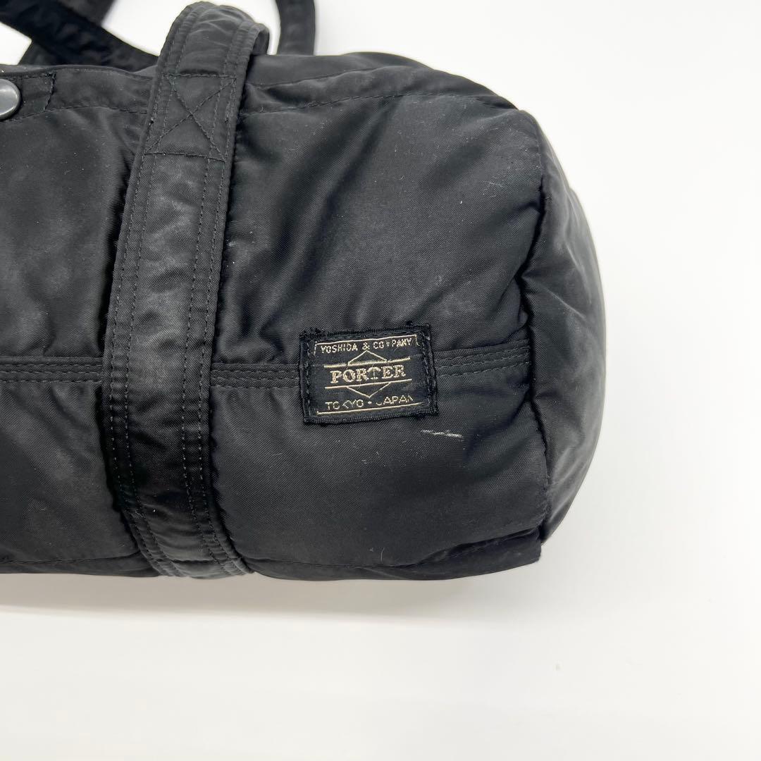 廃盤✨良品　PORTER　ポーター　ミニボストン　タンカー　黒　L　ドラムバッグ