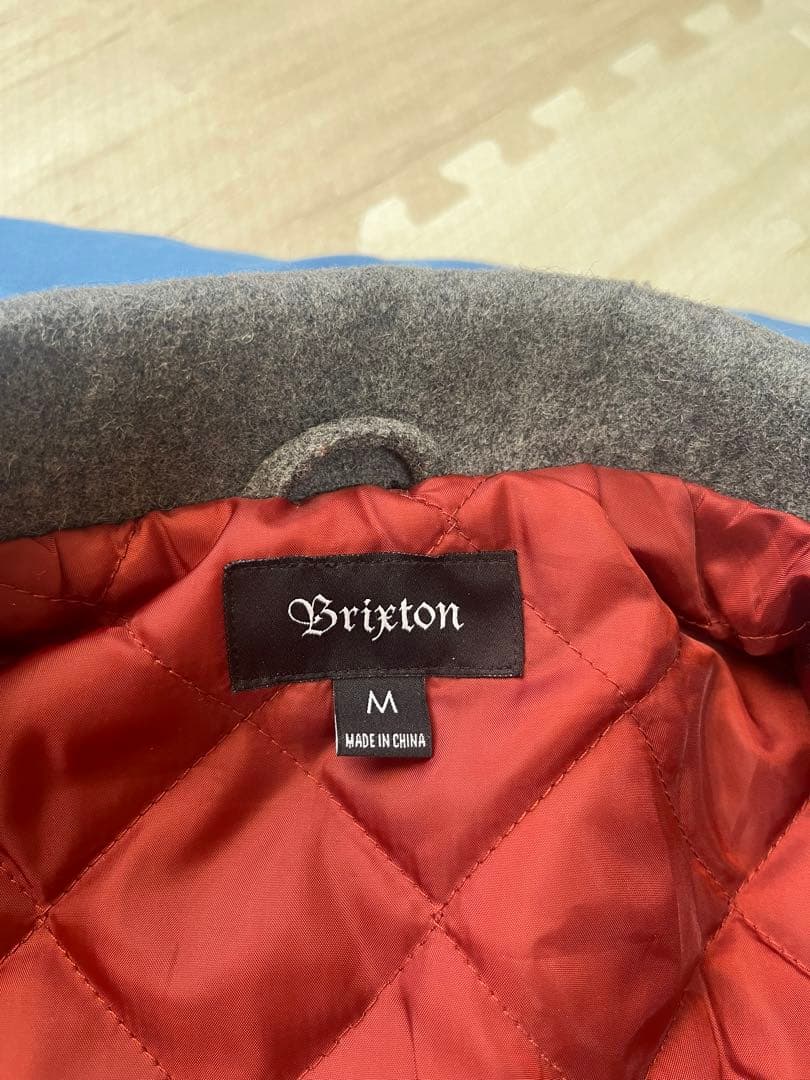 Brixton ブリクストン ウールジャケット 丸襟 サイズM メンズ グレー