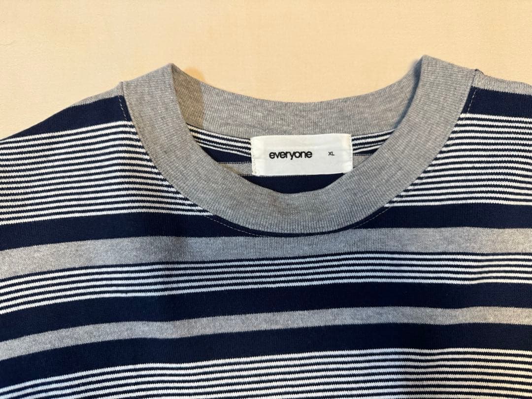 everyone border long sleeve tee ボーダー XL