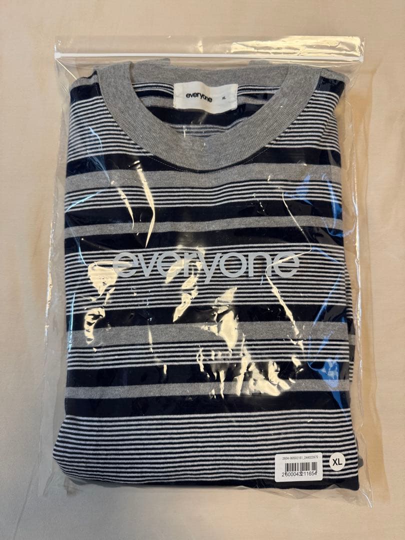 everyone border long sleeve tee ボーダー XL
