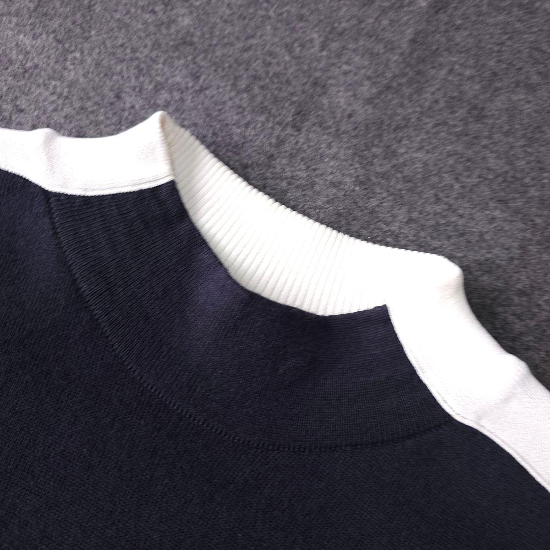 【ジェイリンドバーグ】ブリッジライン モックネック 長袖ニットセーター L