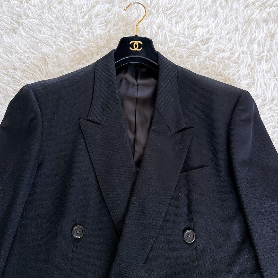 美品【Y’s for men】ダブルブレスト テーラードジャケット ブラック M