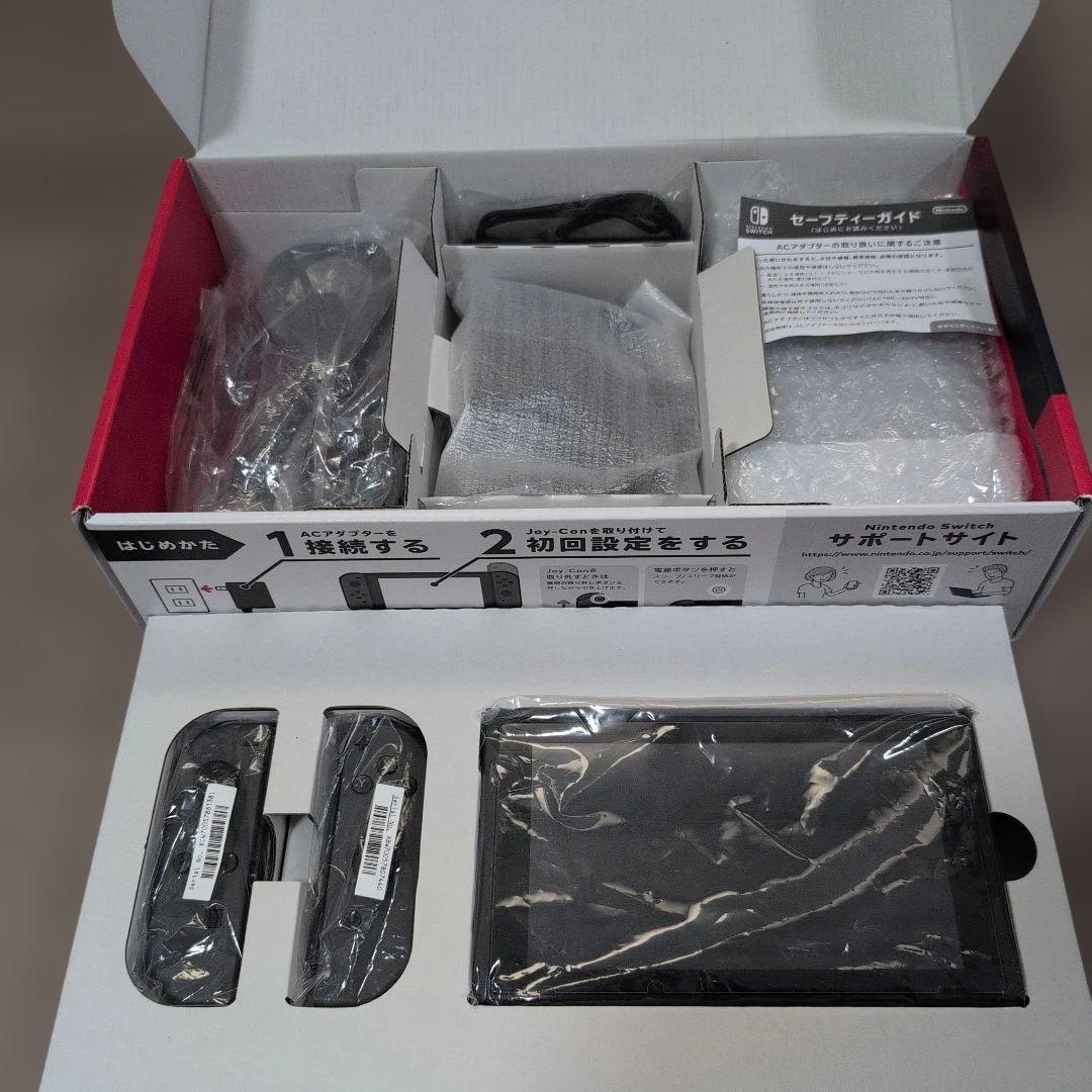 【バッテリー強化版】Nintendo Switch 本体 グレー 動作品　箱付き