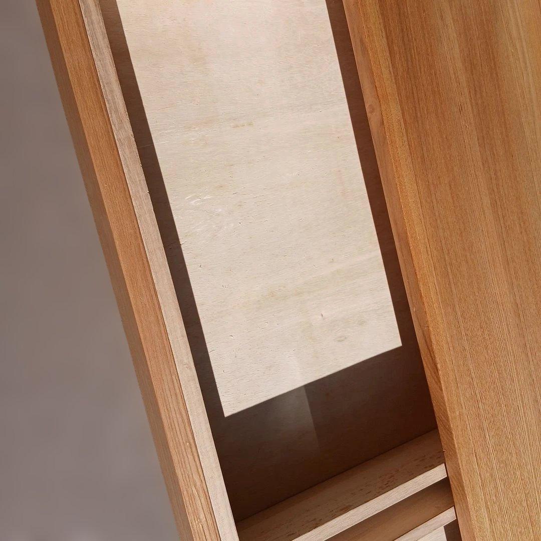 木製シンプルデスク 引き出し付き