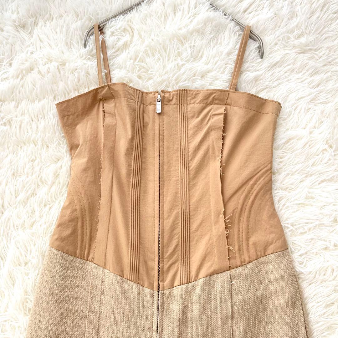 新品✨ プランクプロジェクト リネン混 コンビネーションベアトップロンパース 麻