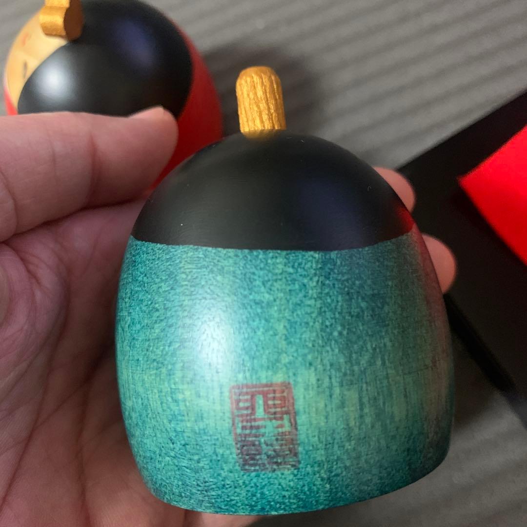 卯三郎　お雛さまこけし　笑い雛