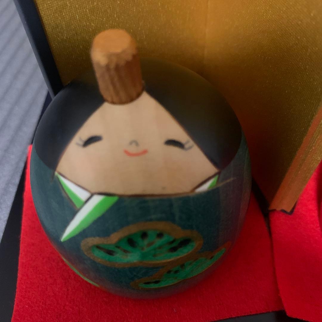 卯三郎　お雛さまこけし　笑い雛