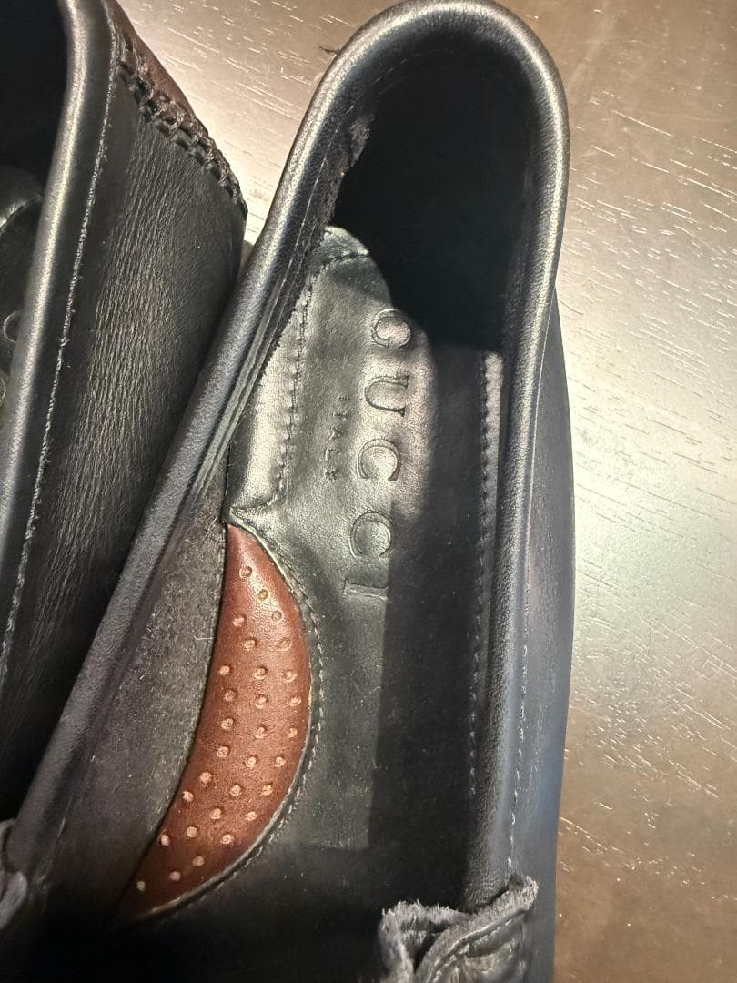 【美品】GUCCI グッチ ブラック ローファー 27cm