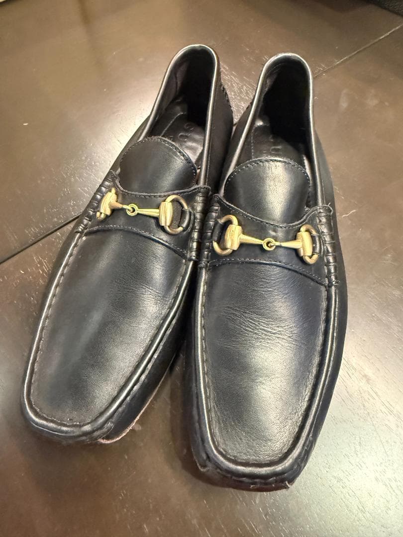 【美品】GUCCI グッチ ブラック ローファー 27cm