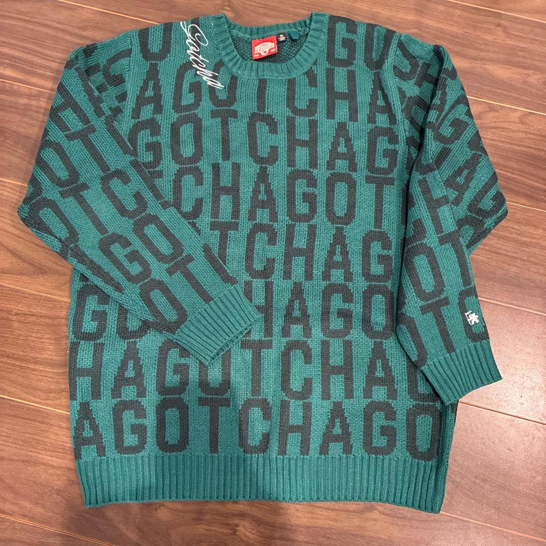 GOTCHA ロゴ入りセーター XL グリーン