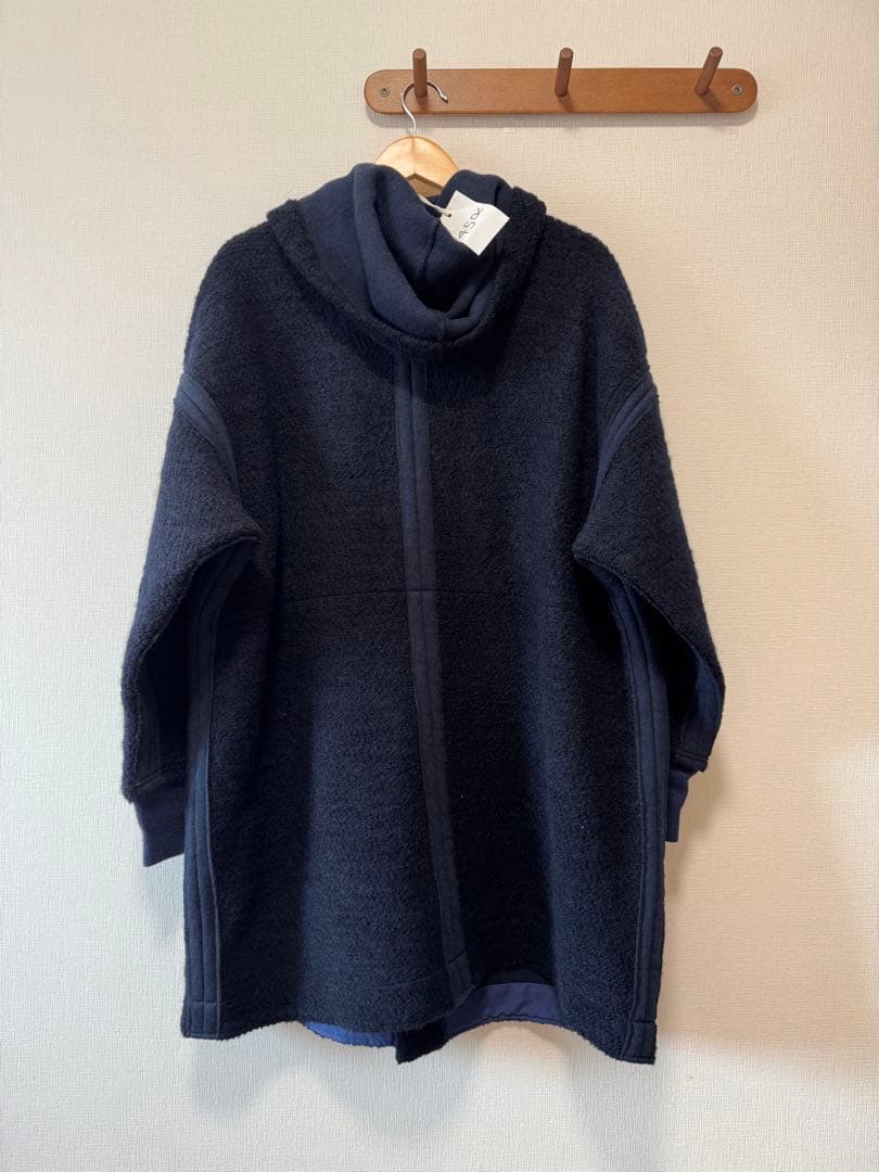 45Rムートン裏毛のフードコート