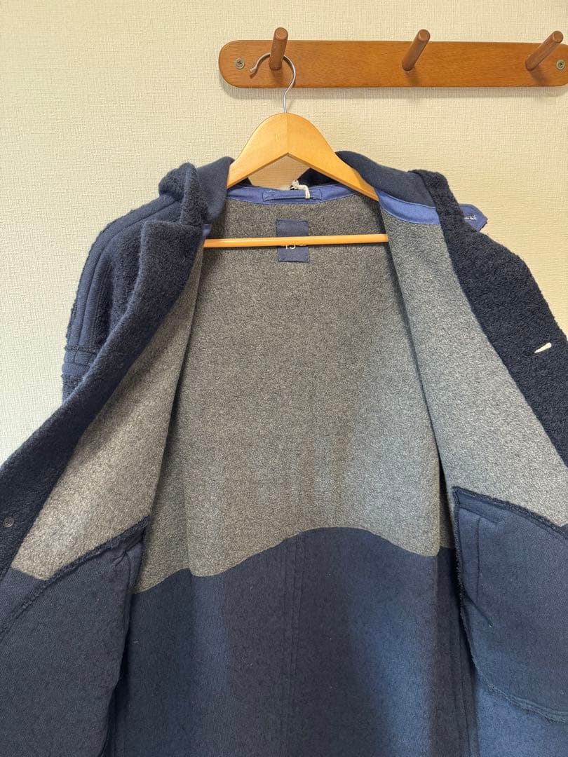 45Rムートン裏毛のフードコート