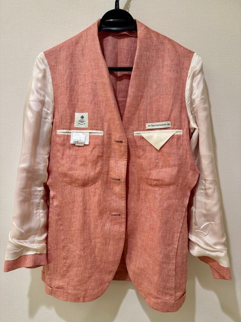 ア*キ様 Luigi Borrelli ルイジ ボレッリ リネン ジャケット 春