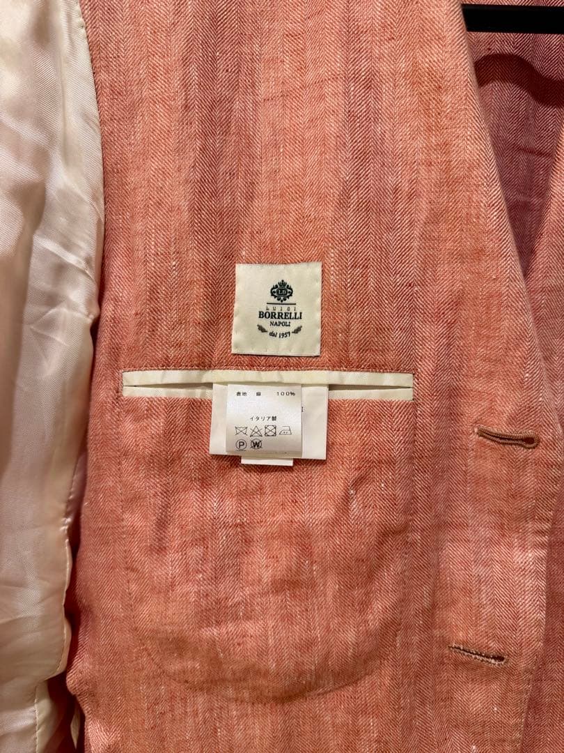 ア*キ様 Luigi Borrelli ルイジ ボレッリ リネン ジャケット 春