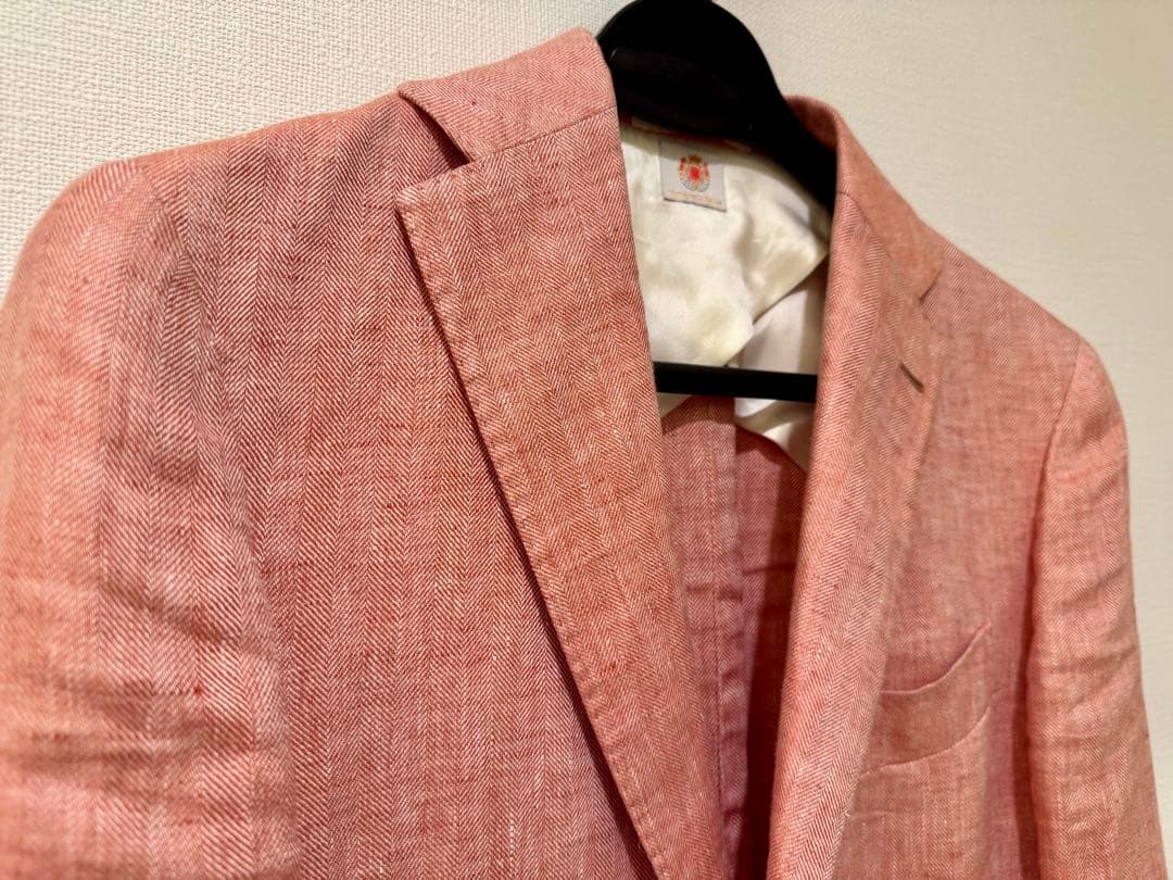 ア*キ様 Luigi Borrelli ルイジ ボレッリ リネン ジャケット 春