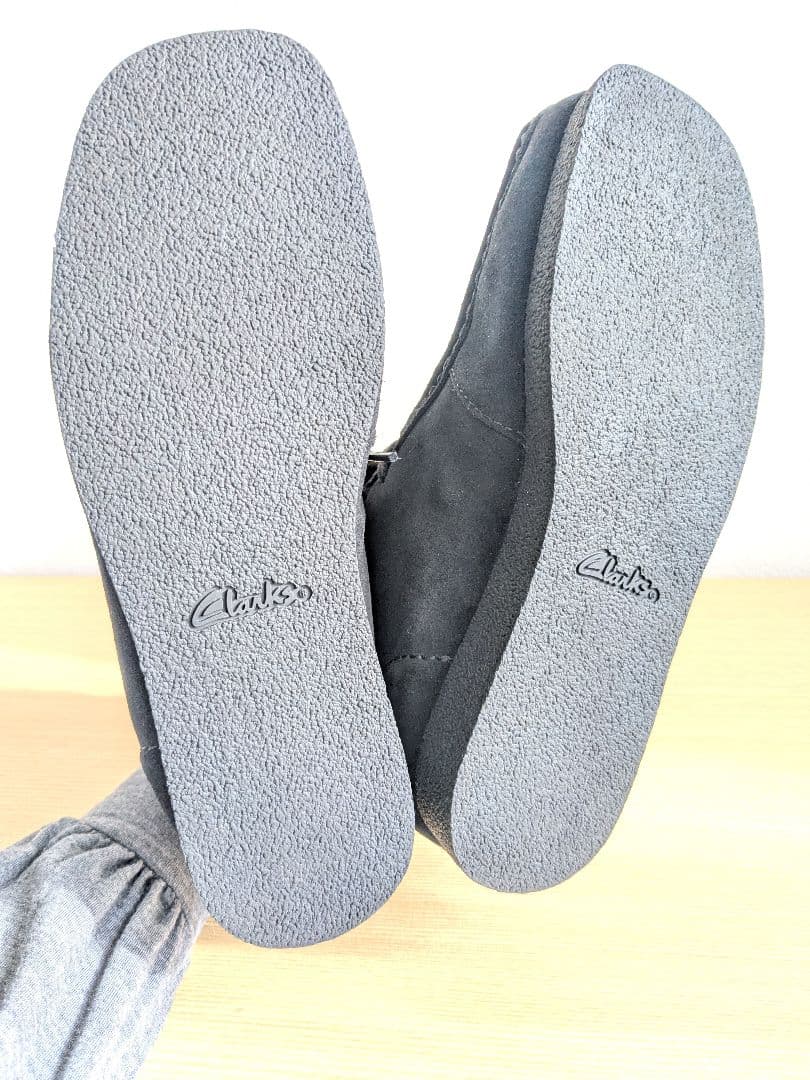 clarks evo ワラビーブーツ 25 ブラックスエード