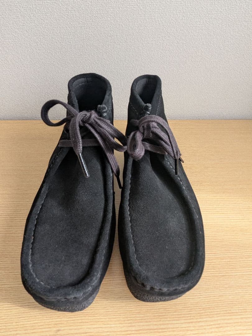 clarks evo ワラビーブーツ 25 ブラックスエード