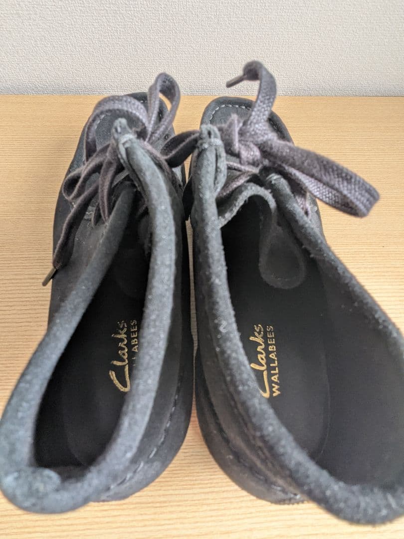 clarks evo ワラビーブーツ 25 ブラックスエード