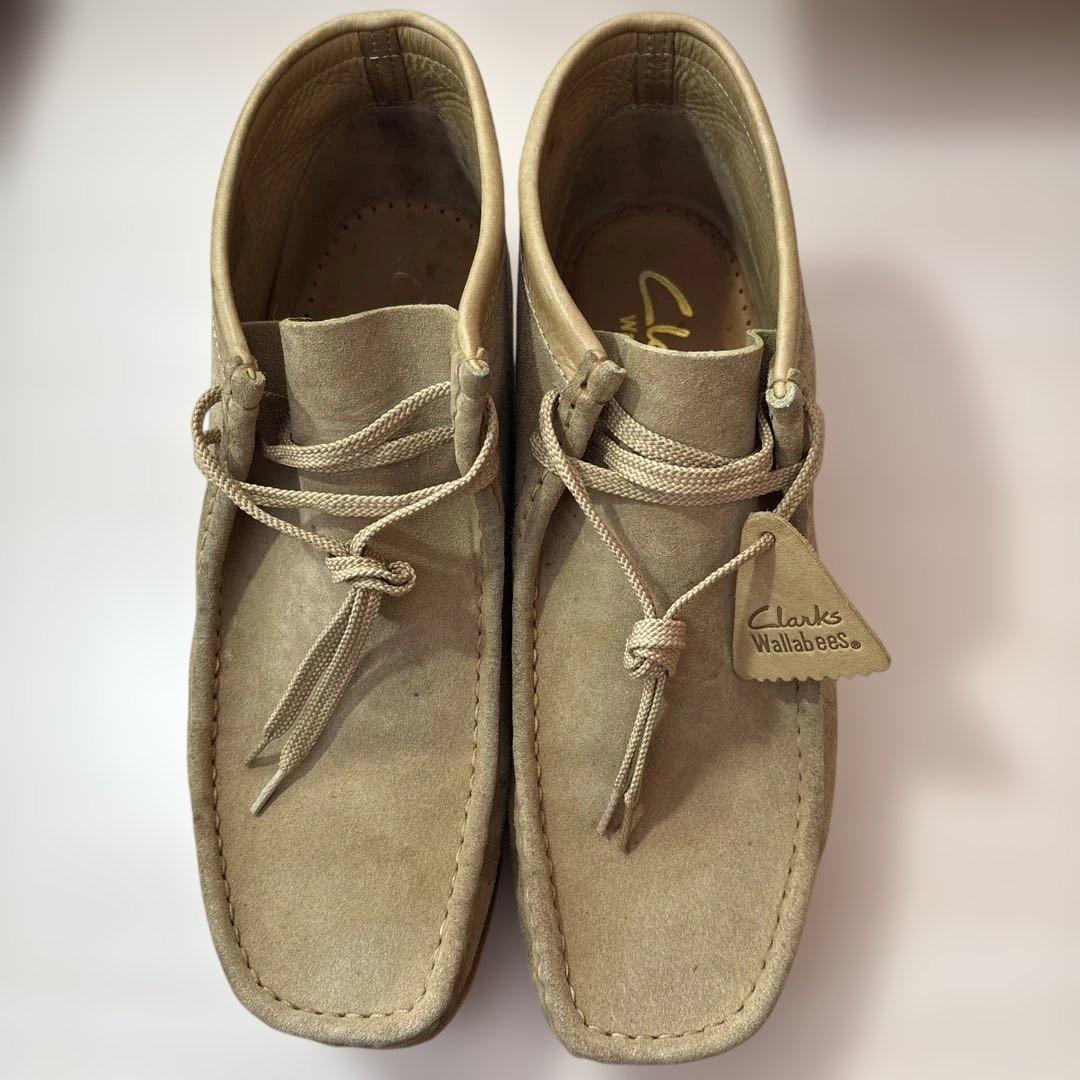 [美品]Clarks ワラビー　ブース　ベージュ　29cm（UK11)