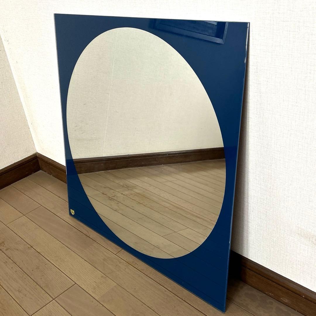 TOTO 耐食鏡　壁掛け鏡　化粧鏡　鏡　ミラー　角形　レトロ　70×70cm