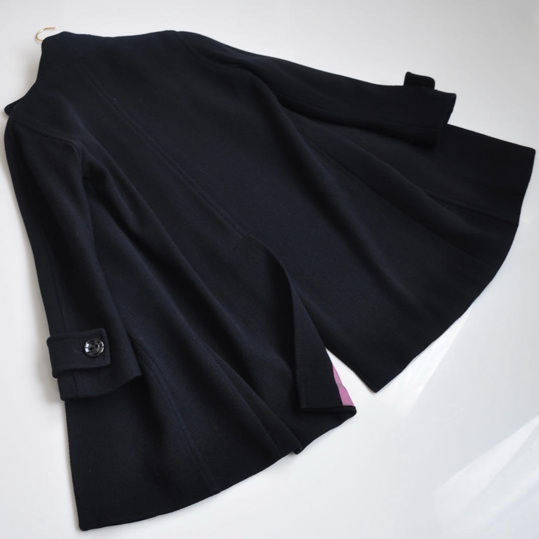 MaxMara STUDIO ♡ スタンドカラーコート 黒