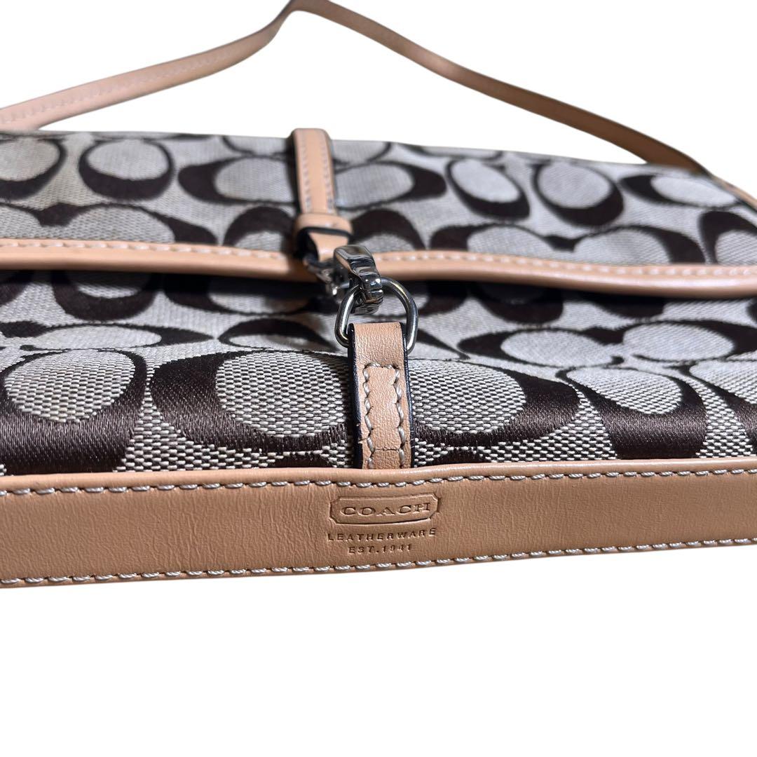 COACH シグネチャー　ワンショルダー　アクセサリーポーチ　バッグ　6348