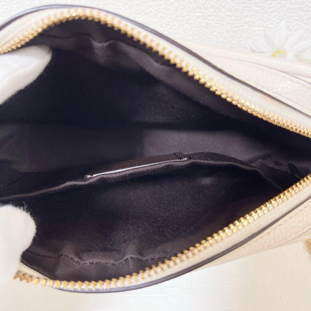 【美品】COACH ショルダーバッグ 斜め掛け カメラバッグ チェーン チャーム