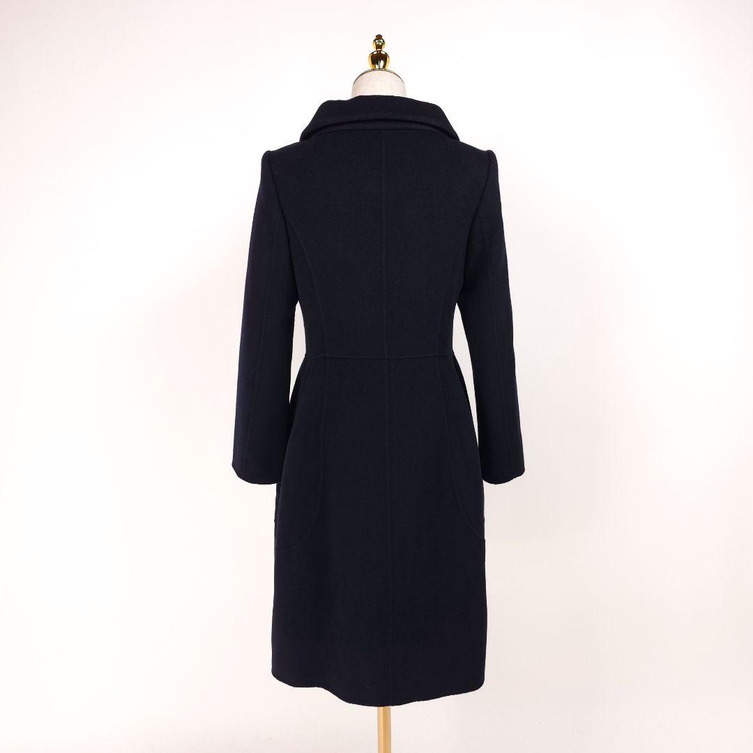 百*合様 【新品同様】フォクシー カシミヤ100％ ダブルフェイス コート ネイ