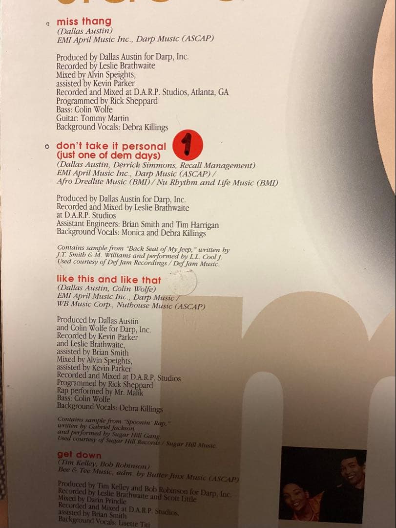 (USED)Monica – Miss Thang オリジナル盤アナログレコード