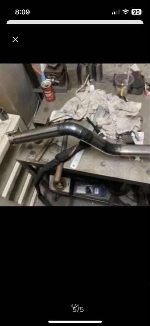 sr　sr400 かちあげマフラー　1jr チョッパー　ボバー