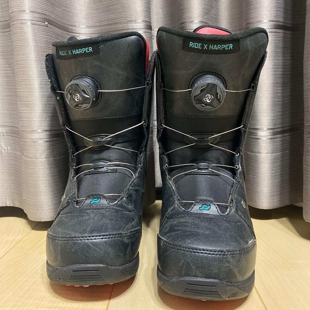 【美品】　RIDE レディーススノボブーツ　HARPER BOA　23.5cm