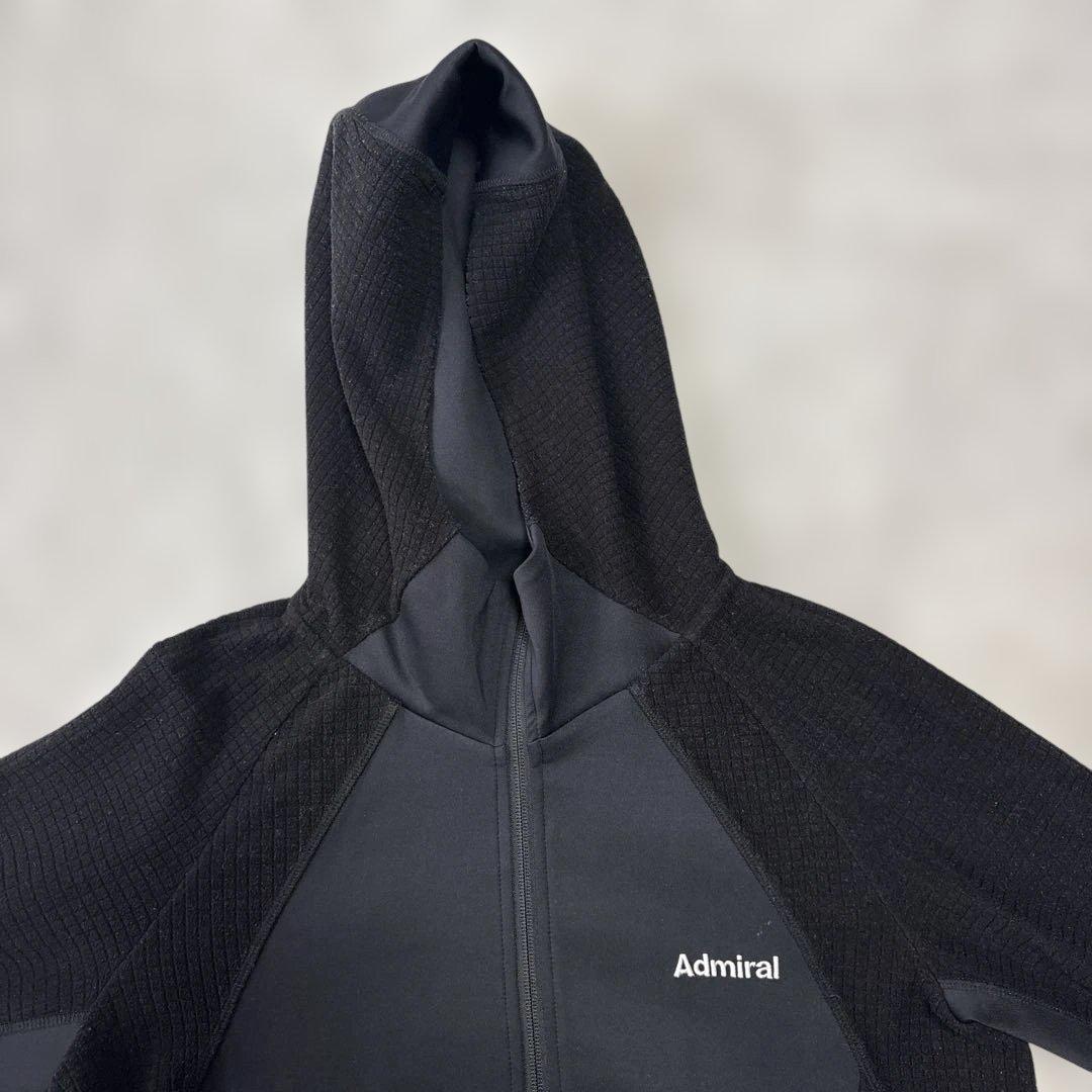 【Admiral 】アドミラル フード付きジャージ 冬用 ブラック 上下セットL