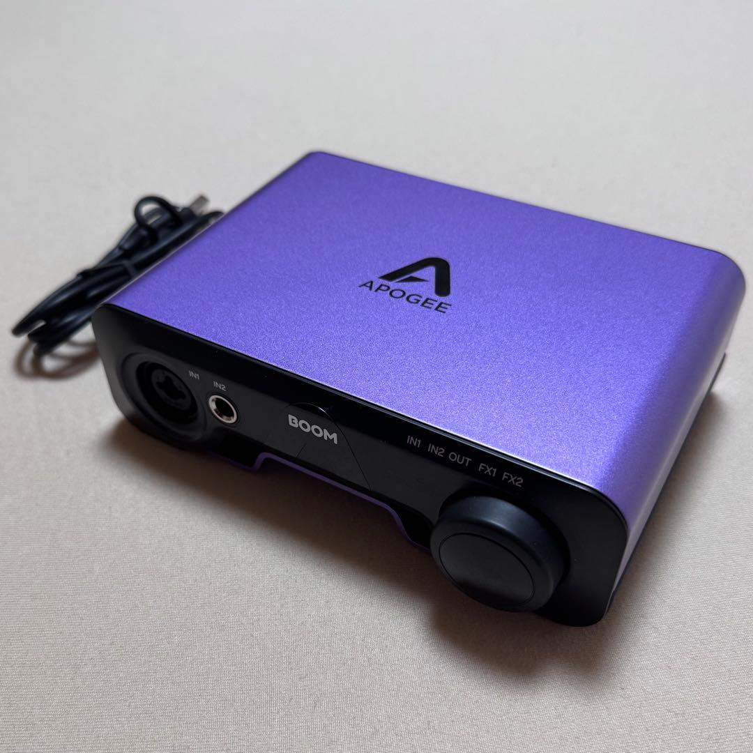 新品・未使用 APOGEE BOOM パープルオーディオインターフェイス