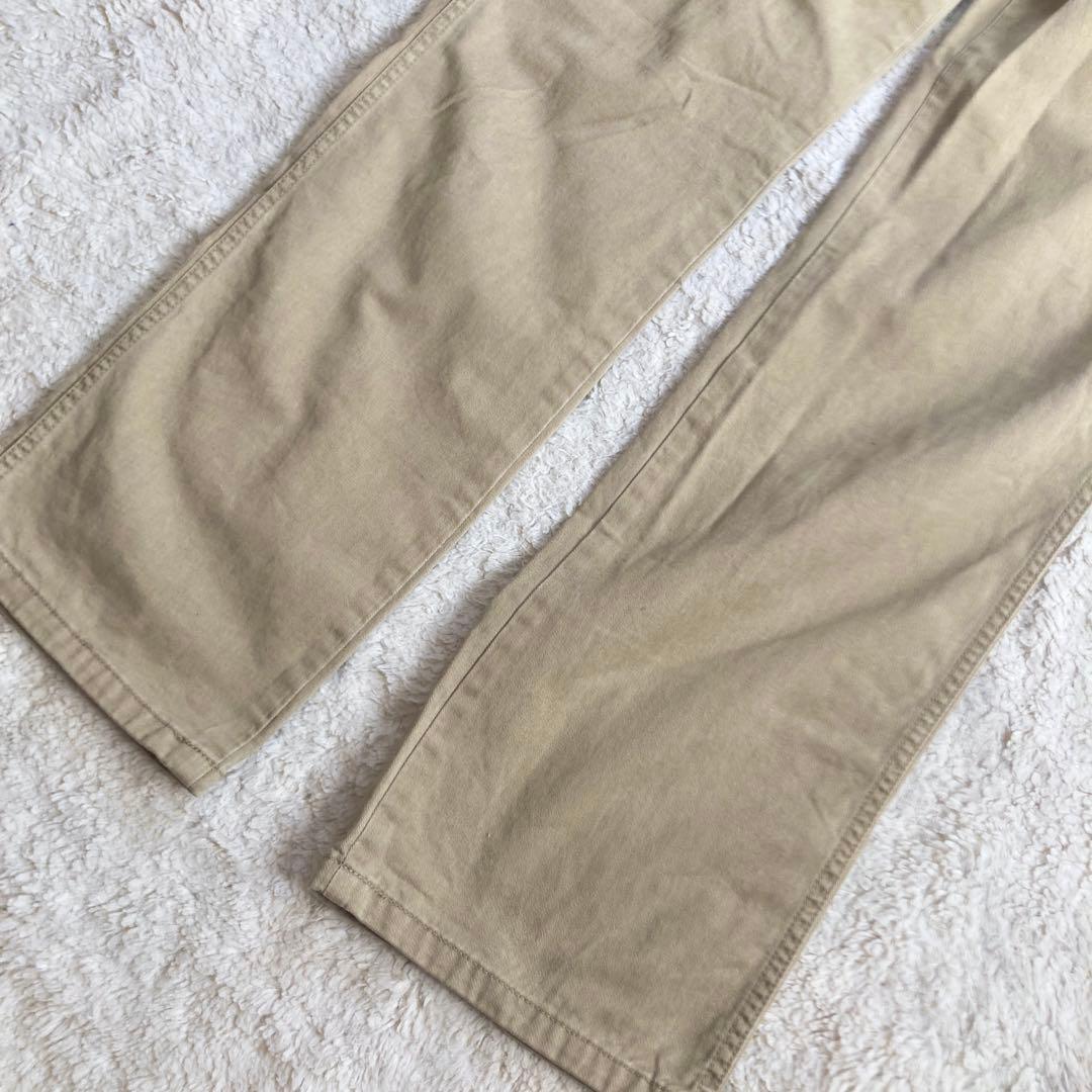 【6連うさぎ・サイズL】CUNE　チノパン　ベージュ系　デカロゴプリント