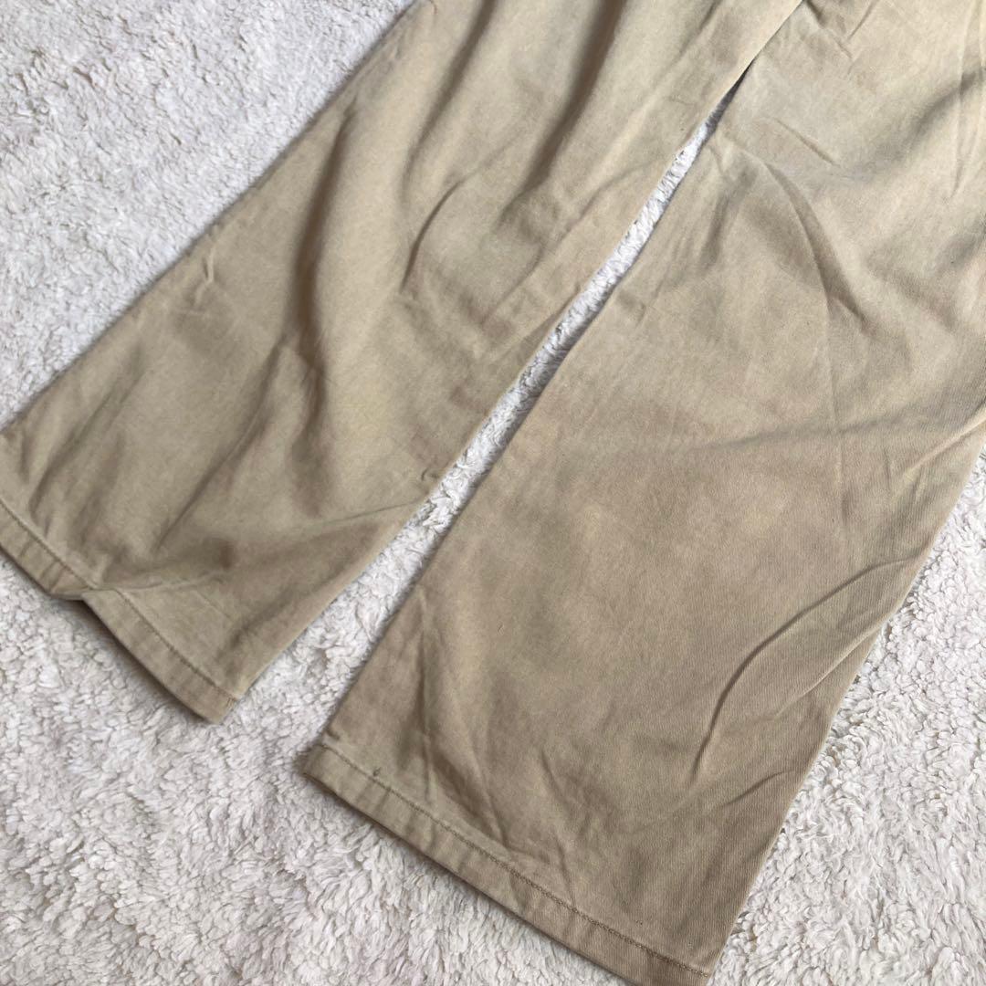 【6連うさぎ・サイズL】CUNE　チノパン　ベージュ系　デカロゴプリント