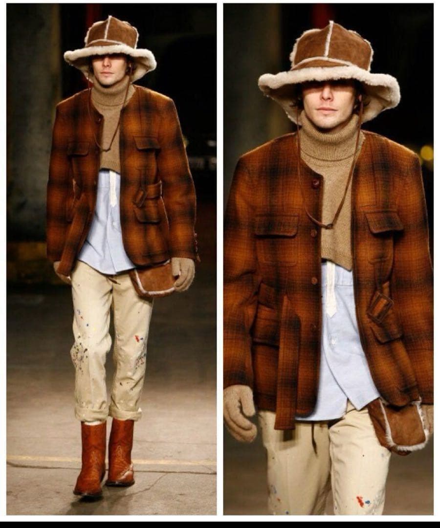 ナンバーナイン　ムートンハット　色褪せあり