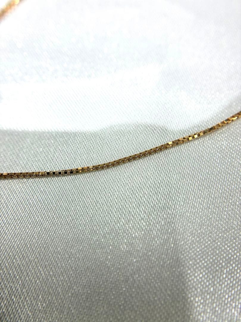 16 K18チェーンネックレス　45㌢ 0.8㍉幅