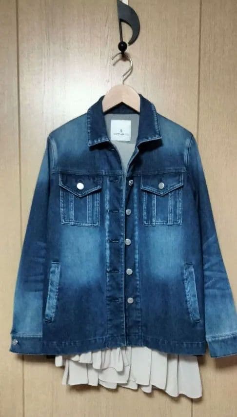 モラビト　ダークブルー デニムジャケット 38サイズ