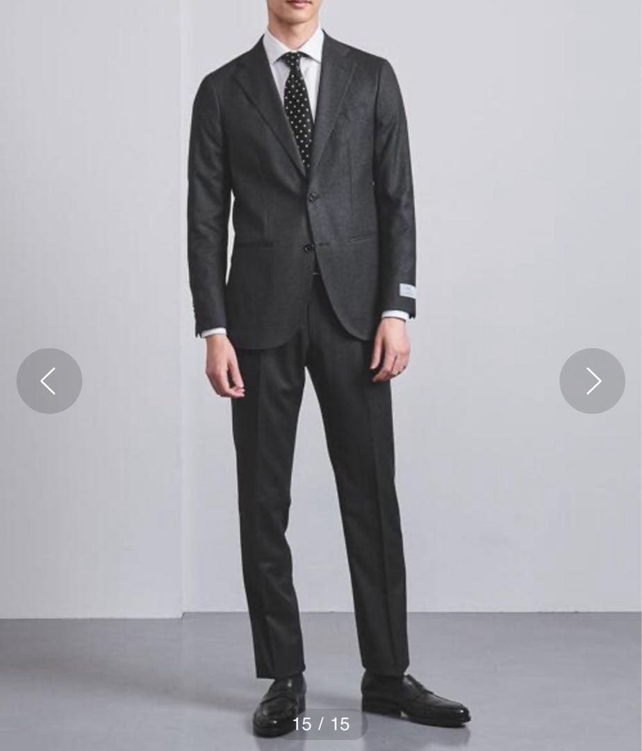 ユナイテッドアローズ レダ ハウンドトゥース スーツ 48