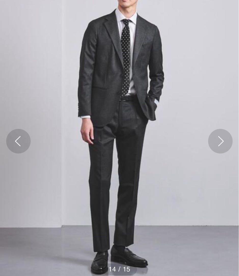 ユナイテッドアローズ レダ ハウンドトゥース スーツ 48