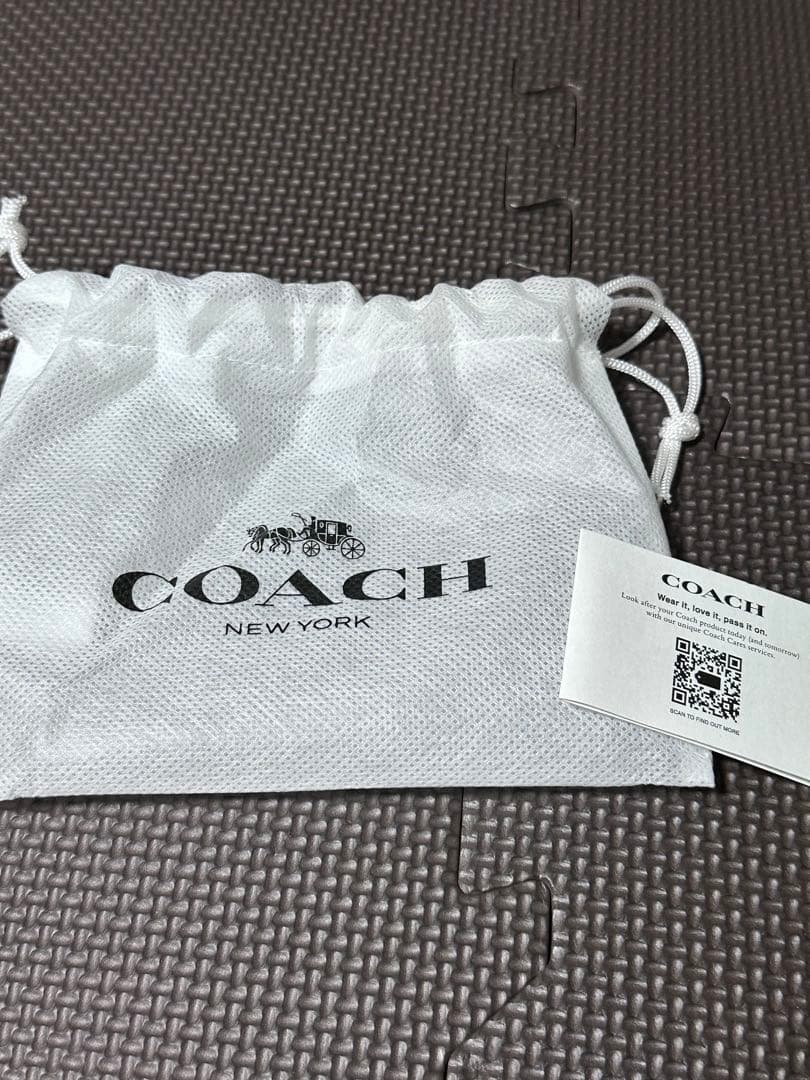 COACH ブラック レザー キーケース　スマートキー　パスケース　ケース