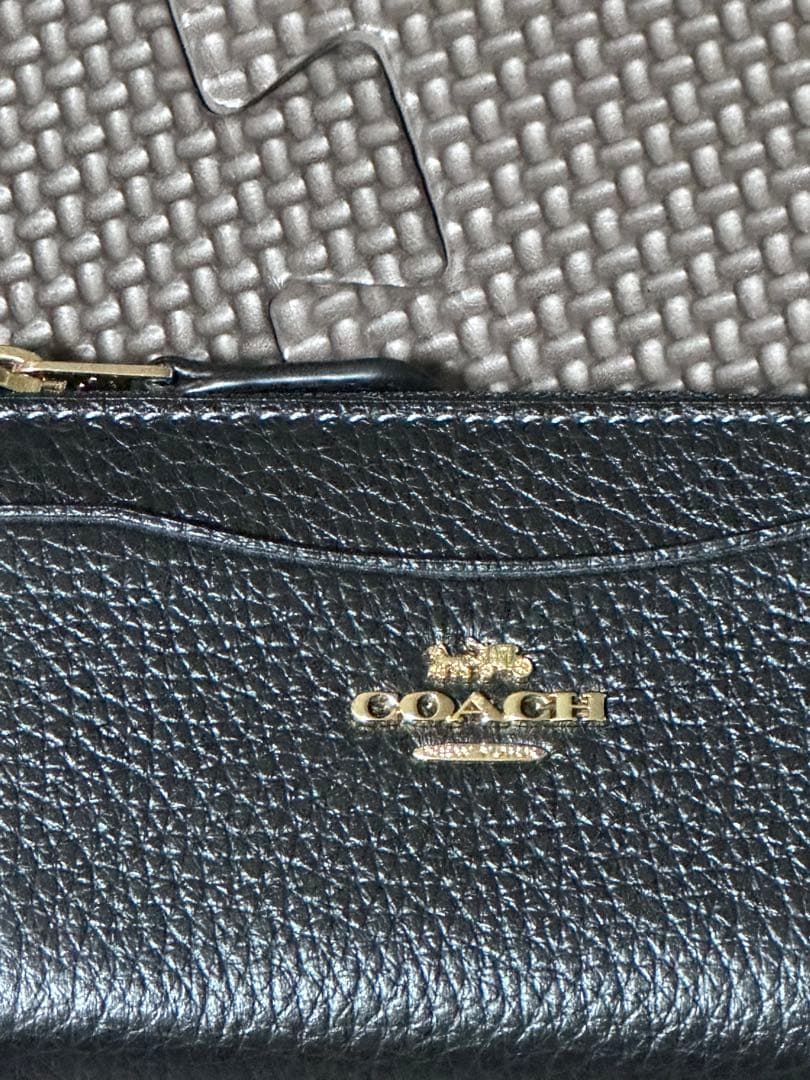 COACH ブラック レザー キーケース　スマートキー　パスケース　ケース