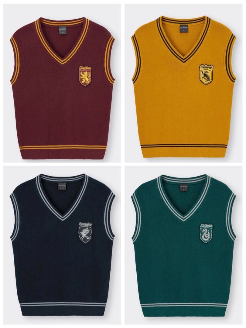 GU ハリーポッターコラボベスト4点+Tシャツセット