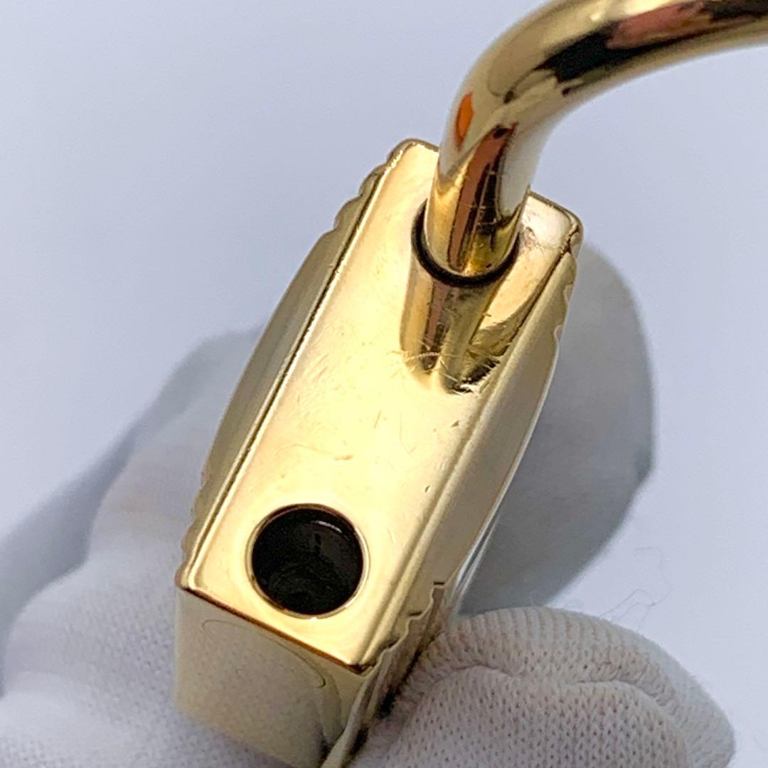 HERMES エルメス カデナ 120番 ゴールド24Kメッキ 鍵付き 南京錠